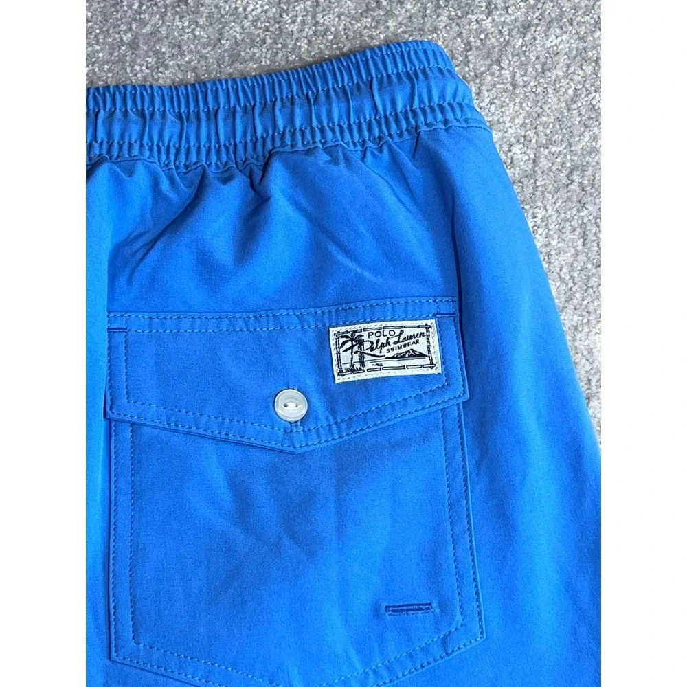 Polo Ralph Lauren Mens Blue Sailboat Print Swim Trunks Board Shorts 2XB NEW 012 - Picture 2 of 5